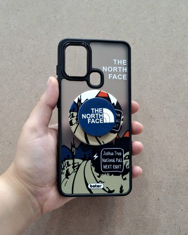 کاور نورث فیس The North Face مگ سیف به همراه پاپ سوکت مگنتی مناسب برای گوشی موبایل سامسونگ A21s Samsung-A21s