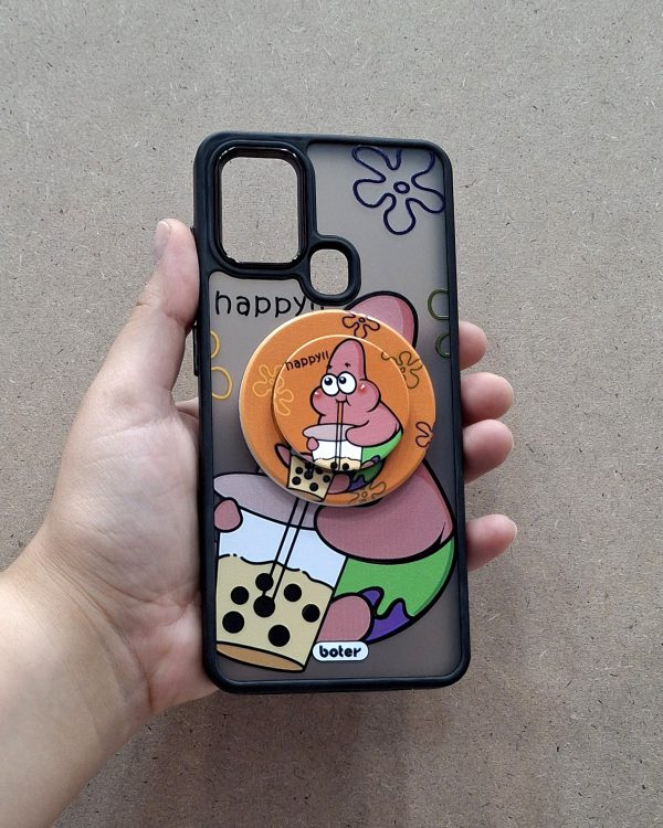 کاور پاتریک Patrick Star مگ سیف به همراه پاپ سوکت مگنتی مناسب برای گوشی موبایل سامسونگ A21s Samsung-A21s
