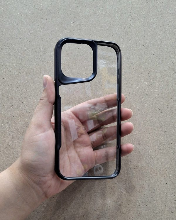 کاور New Zone شفاف دور رنگی رنگ مشکی مناسب برای گوشی موبایل آیفون 15 پرومکس iPhone15Promax