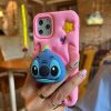 کاور استیچ Stitch پاپ سوکتی سیلیکونی مناسب برای گوشی موبایل آیفون 13، 14 و 15 نرمال iPhone13- iPhone14- iPhone15-