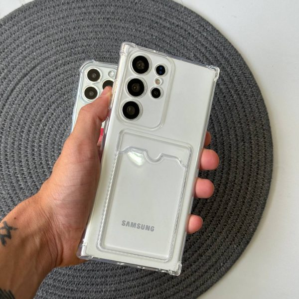 کاور گوشی موبایل سامسونگ اس 24 اولترا Samsung-S24Ultra جاکارتی دار شفاف ژله ای