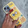 کاور باب اسفنجی Sponge Bob پاپ سوکتی سیلیکونی مناسب برای گوشی موبایل آیفون 16 پرو iPhone16Pro-