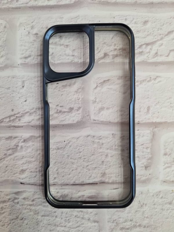 کاور New Zone شفاف دور رنگی رنگ سرمه ای مناسب برای گوشی موبایل آیفون 15 پرومکس iPhone15Promax