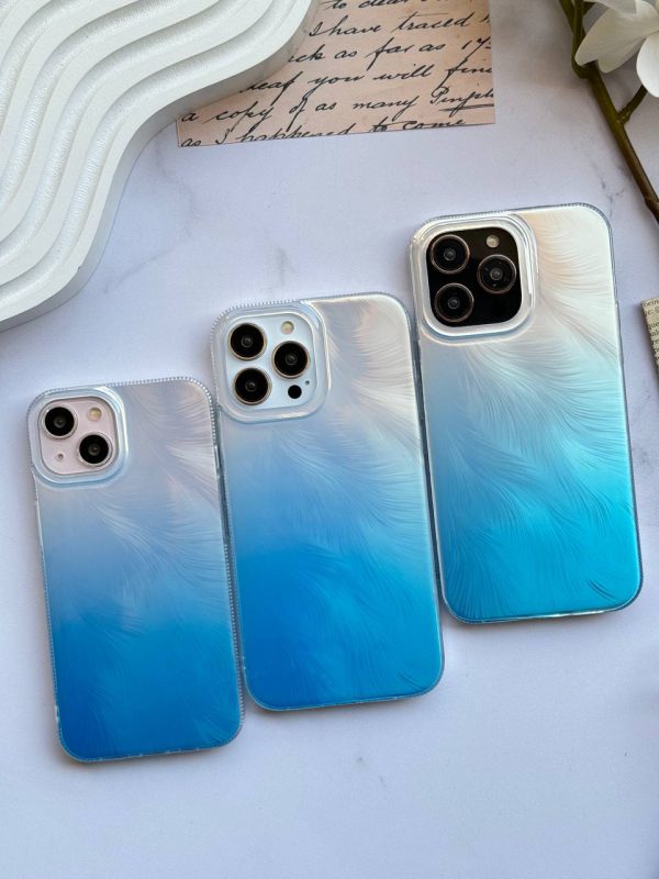 کاور براش ابریشمی آبی Blue Silk Brush مناسب برای گوشی موبایل آیفون 15 پرو iPhone15Pro-