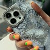 کاور پروانه Butterfly نگینی طوسی مناسب برای گوشی موبایل آیفون 15 نرمال iPhone15-