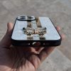 کاور گوشی موبایل آیفون 14 پرومکس iPhone14Promax طرح پروانه Butterfly برجسته نگینی TYBOMB