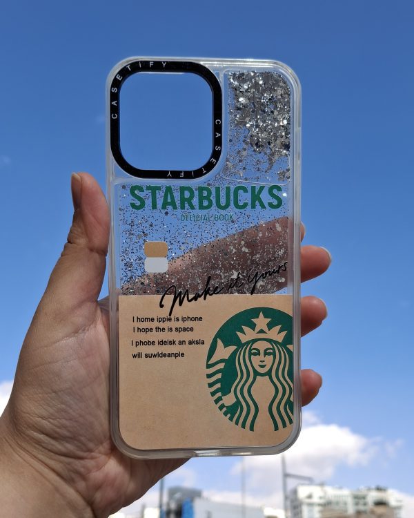 کاور گوشی موبایل آیفون 14 پرومکس iPhone14Promax طرح استارباکس Starbucks اکلیلی آکواریومی Casetify