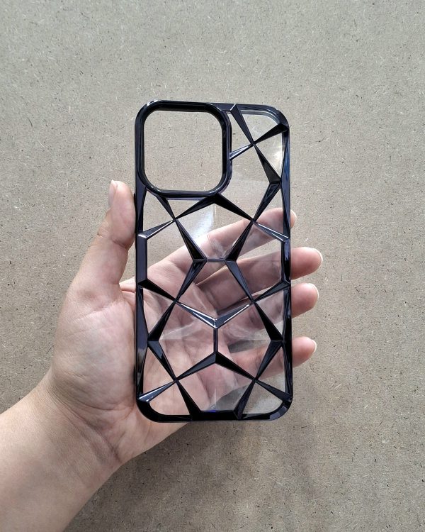 کاور گوشی موبایل آیفون 14 پرومکس iPhone14Promax طرح پنتاگون Pentagon سه بعدی شفاف