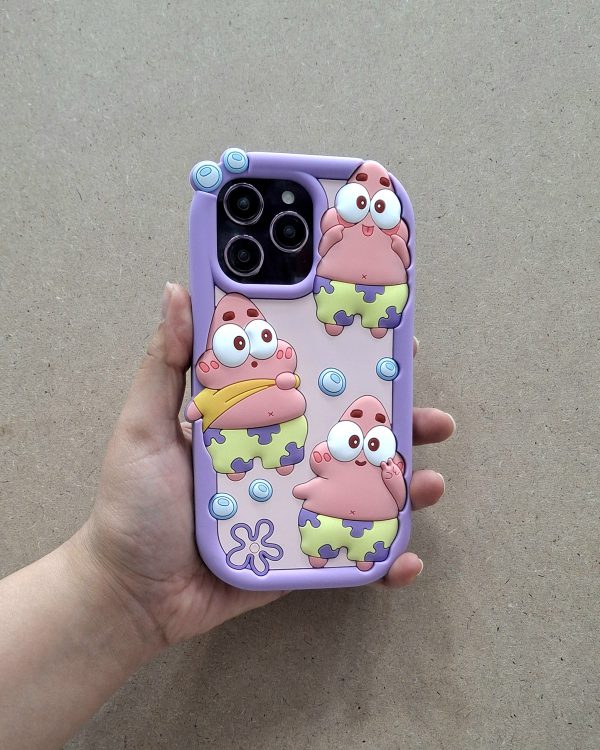 کاور پاتریک ستاره Patrick Star سیلیکونی مناسب برای گوشی موبایل آیفون 14 پرومکس iPhone14Promax