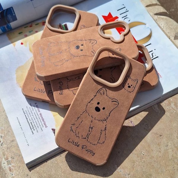 کاور پاپی Little Puppy طرح چرمی مناسب برای گوشی موبایل آیفون 16 پرو iPhone16Pro-