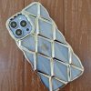 کاور الماس نقره ای Silver Diamond با برگه طرح سنگی مناسب برای گوشی موبایل آیفون 15 پرومکس iPhone15Promax