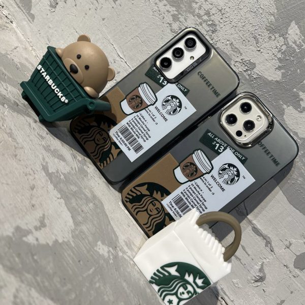 کاور استارباکس Starbucks دودی مناسب برای گوشی موبایل آیفون 15 پرو iPhone15Pro-