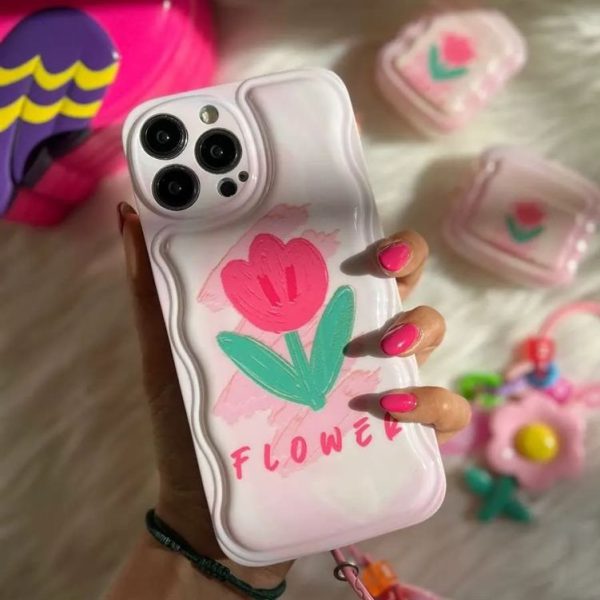 کاور گوشی موبایل آیفون 14 پرومکس iPhone14Promax طرح گل لاله Tulip Flower