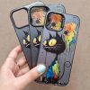 کاور گوشی موبایل آیفون 11 نرمال iPhone11- طرح گربه آبرنگی NFT Watercolor Cat دودی