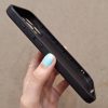 کاور گوشی موبایل آیفون 12 پرو iPhone12Pro- طرح گربه چشم تیله‌ای Marbled-eyed Cat طرح چرم رنگ مشکی