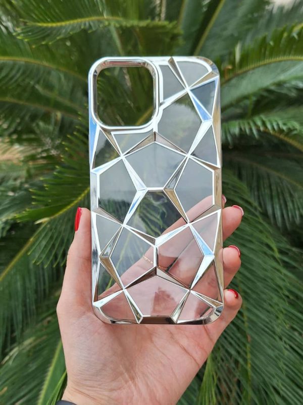 کاور گوشی موبایل آیفون 15 پرو iPhone15Pro- طرح پنتاگون Pentagon سه بعدی شفاف