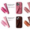 کاور گوشی موبایل سامسونگ اس 23 اولترا Samsung-S23Ultra طرح رود rhode همراه با لیپ گلاس Lip Gloss رژلب رنگ سالتی تن Salty Tan