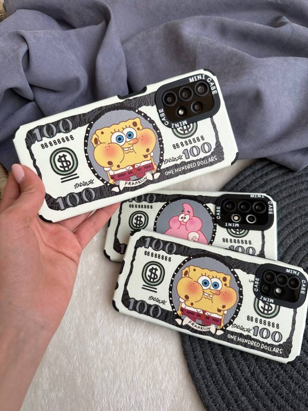 کاور باب اسفنجی دلار Sponge Bob 100 Dollars مناسب برای گوشی موبایل آیفون 12 پرو iPhone12Pro-
