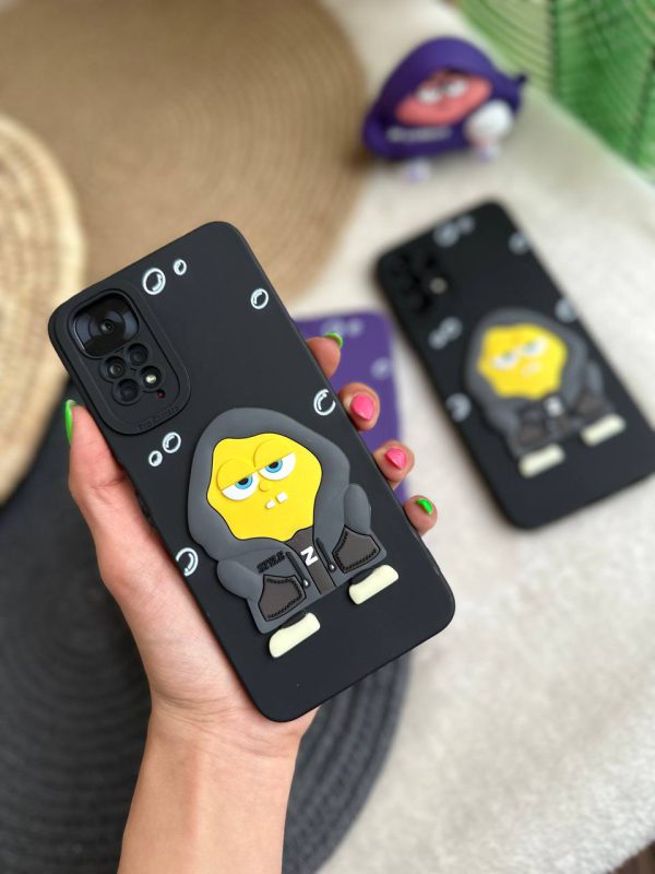 کاور باب اسفنجی گنگ Gang Sponge Bob سیلیکونی مناسب برای گوشی موبایل آیفون 12 پرو iPhone12Pro-