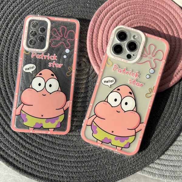 کاور پاتریک ستاره Patrick Star ژله ای شفاف مناسب برای گوشی موبایل آیفون 7 و 8 نرمال و SE اس ای iPhone7- iPhone8- iPhoneSE