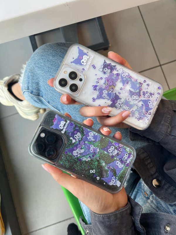 کاور گوشی موبایل آیفون 12 نرمال و 12 پرو iPhone12- iPhone12Pro- طرح کورومی Kuromi آکواریومی