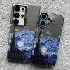 کاور گوشی موبایل آیفون 15 پرو iPhone15Pro- طرح هنری شب پر ستاره ونگوگ Starry Night