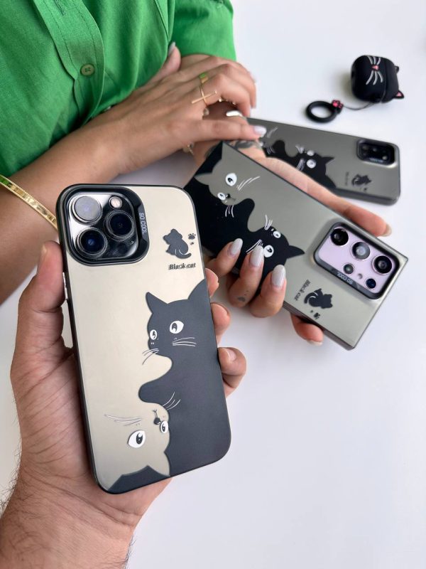 کاور گربه‌های دوقلو Twins Cats مناسب برای گوشی موبایل آیفون 15 نرمال iPhone15-