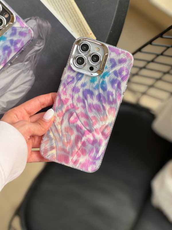 کاور براش پلنگی Brush Leopard با گلس محافظ لنز مناسب برای گوشی موبایل آیفون 15 پرومکس iPhone15Promax