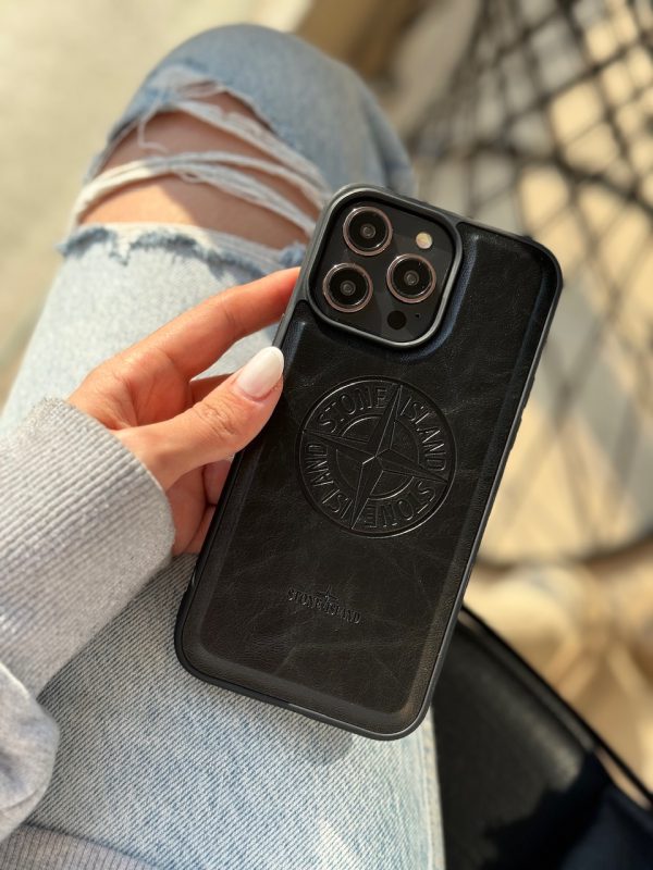 کاور استون آیلند Stone Island طرح چرمی مناسب برای گوشی موبایل آیفون 12 نرمال و 12 پرو iPhone12- iPhone12Pro-