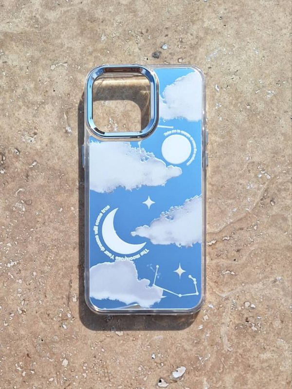 کاور گوشی موبایل آیفون 15 پرو iPhone15Pro- طرح ماه و صور فلکی Moon & Constellation آینه ای