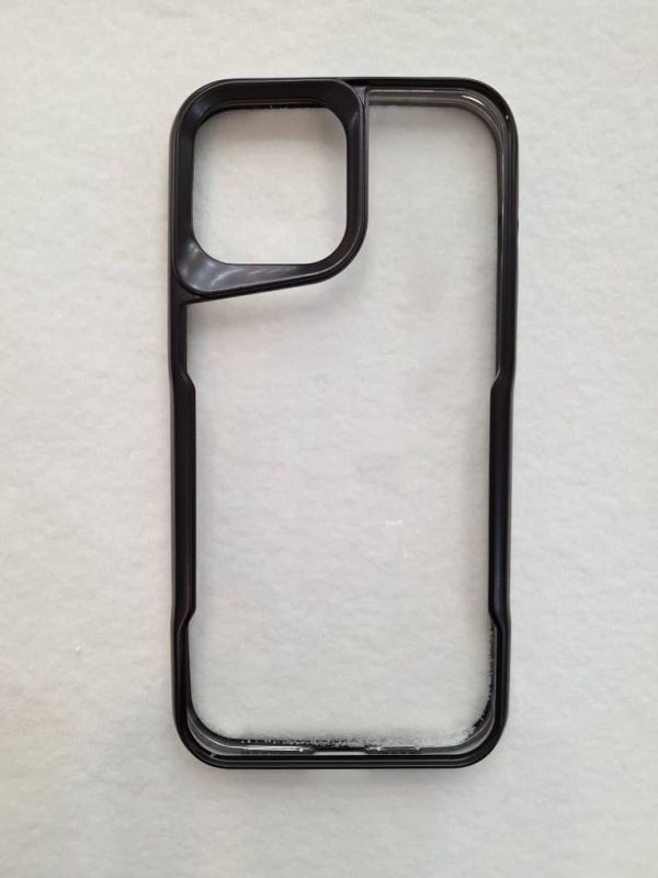 کاور New Zone شفاف دور رنگی رنگ مشکی مناسب برای گوشی موبایل آیفون 14 پرومکس iPhone14Promax