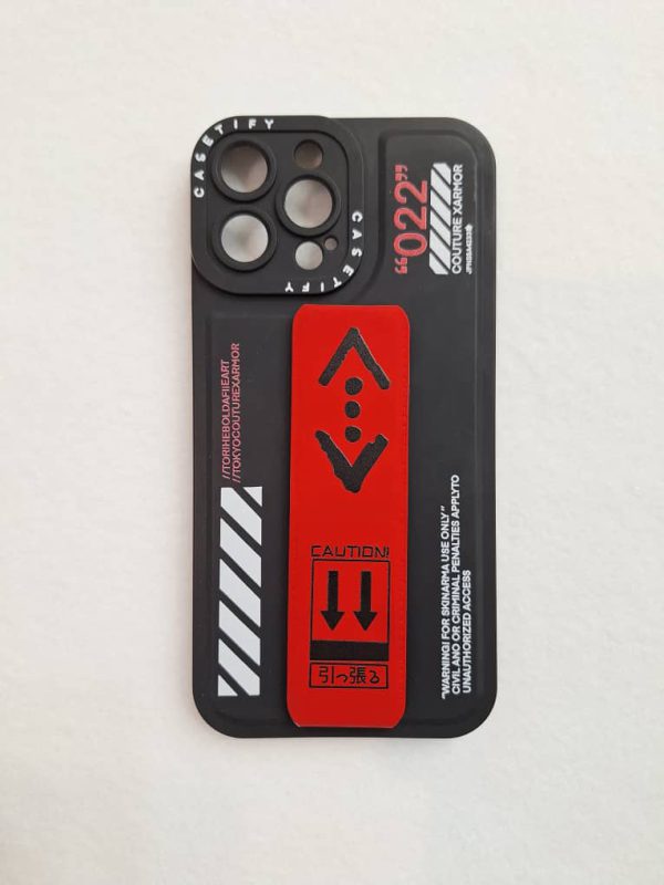 کاور آف وایت Off White استندشو مشکی مناسب برای گوشی موبایل آیفون 12 پرومکس iPhone12Promax