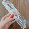 کاور Q-Series شاینی اکلیلی مگ سیف Mag Safe شفاف مناسب برای گوشی موبایل آیفون 16 نرمال iPhone16-