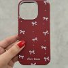 کاور پاپیونی Cute Bows مناسب برای گوشی موبایل آیفون 16 نرمال iPhone16-