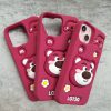 کاور خرس لاتسو Lotso Bear پاپ سوکتی سیلیکونی مناسب برای گوشی موبایل آیفون 12 نرمال و 12 پرو iPhone12- iPhone12Pro-