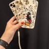 کاور میکی موس Mickey Mouse بنددار مناسب برای گوشی موبایل آیفون 7 و 8 نرمال و SE اس ای iPhone7- iPhone8- iPhoneSE
