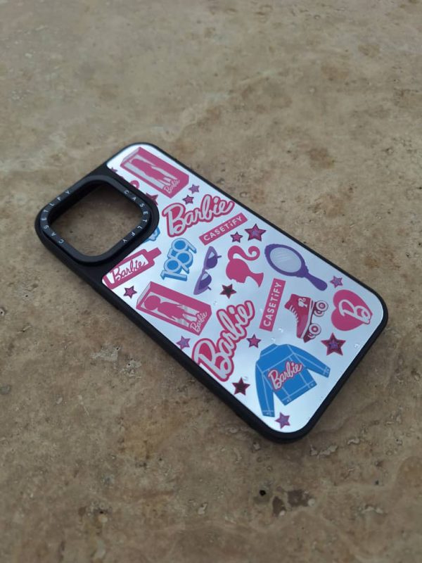 کاور باربی Barbie آینه ای مناسب برای گوشی موبایل آیفون 12 نرمال و 12 پرو iPhone12- iPhone12Pro-