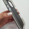 کاور گوشی موبایل آیفون 12نرمال و 12 پرو iPhone12- iPhone12Pro- طرح پرادا Prada نگین دار مشکی و نقره ای