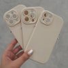 کاور Cream Curve رنگ کرمی سیلیکون ژله ای مناسب برای گوشی موبایل آیفون 14 پرومکس iPhone14Promax
