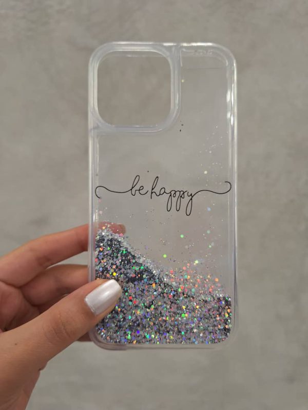 دارای خط و خش - کاور گوشی موبایل آیفون 13 پرومکس iPhone13Promax طرح Be Happy آکواریومی اکلیلی
