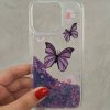 کاور گوشی موبایل آیفون 16 نرمال iPhone16- طرح پروانه Butterfly آکواریومی اکلیلی