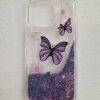 کاور گوشی موبایل آیفون 16 نرمال iPhone16- طرح پروانه Butterfly آکواریومی اکلیلی