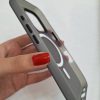 کاور ژله ای مات مگ سیف Mag Safe دودی مناسب برای گوشی موبایل آیفون 16 پرو iPhone16Pro-