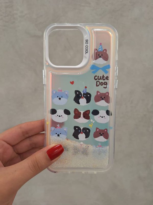 کاور سگ بانمک Cute Dog شنی هولوگرامی مناسب برای گوشی موبایل آیفون 16 پرو iPhone16Pro-