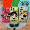کاور دختران نیرومند - پاور پاف گرلز Power Puff Girls رنگ سبز با پاپ سوکت عینکی و برگه هولوگرامی مناسب برای گوشی موبایل آیفون 7 و 8 نرمال و SE اس ای iPhone7- iPhone8- iPhoneSE