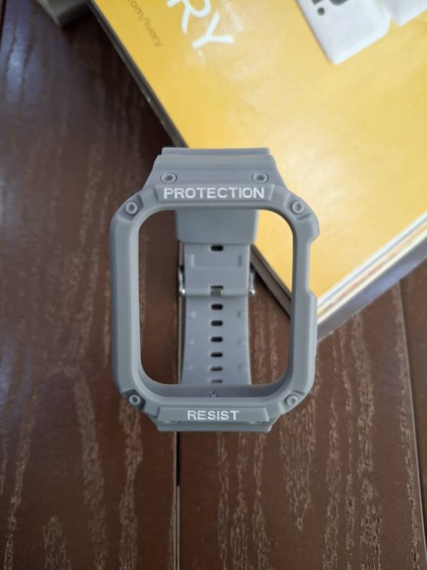 بند ساعت اپل طرح جی-شاک G-Shock رنگ طوسی
