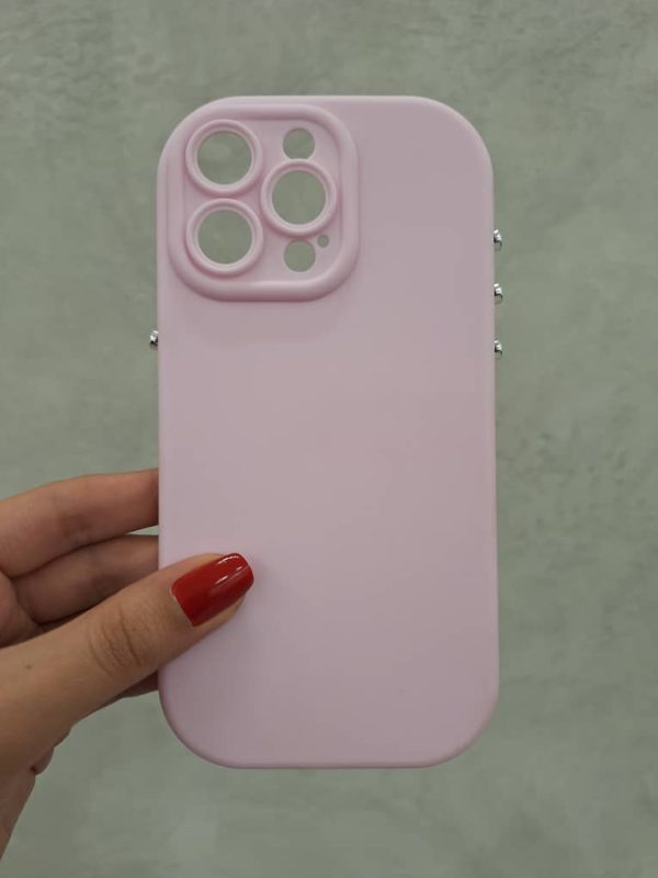 کاور Pink Curve رنگ صورتی سیلیکون ژله ای مناسب برای گوشی موبایل آیفون 14 پرومکس iPhone14Promax