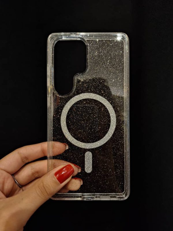 کاور شاین اکلیلی شفاف مگ سیف Mag Safe مناسب برای گوشی سامسونگ اس 25 اولترا Samsung-S25Ultra