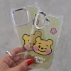 کاور گوشی موبایل آیفون 16 نرمال iPhone16- طرح وینی پو Winnie Pooh گوشدار هولوگرامی قلبی