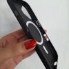 کاور لاین Line مگ سیف Mag Safe جنس خشک و نازک Ultra Thin رنگ مشکی مناسب برای گوشی موبایل آیفون 16 نرمال iPhone16-